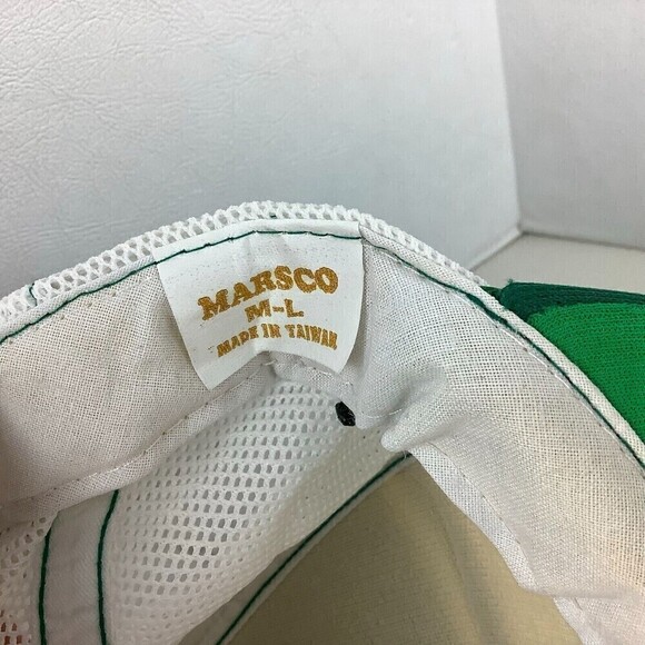 Vintage Ocean City Maryland Mesh Trucker Snapback Hat Green/White Sz M-L Marsco - Picture 7 of 7